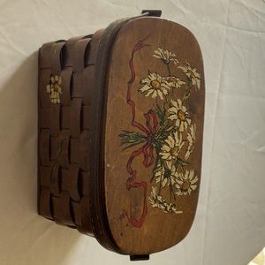 Hand Painted Picnic Basket Purse